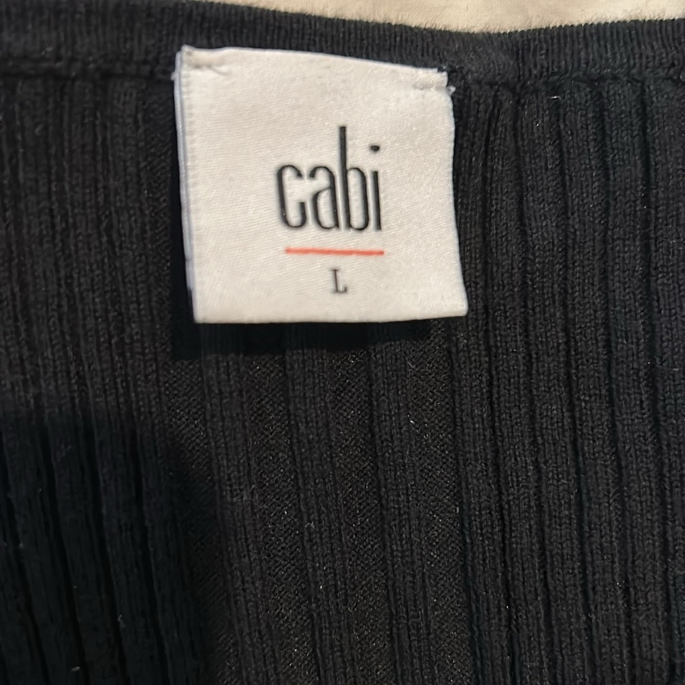 Cabi Black Ruffled Button-Up Blouse - image 2